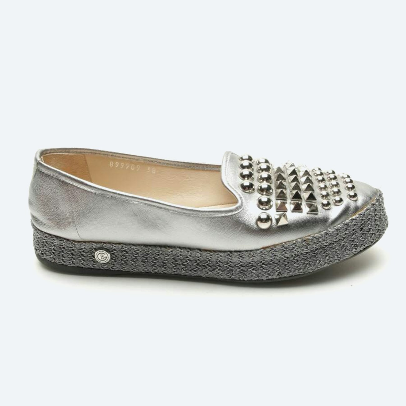 Image 1 of Loafers EUR38 Silver in color Metallic | Vite EnVogue