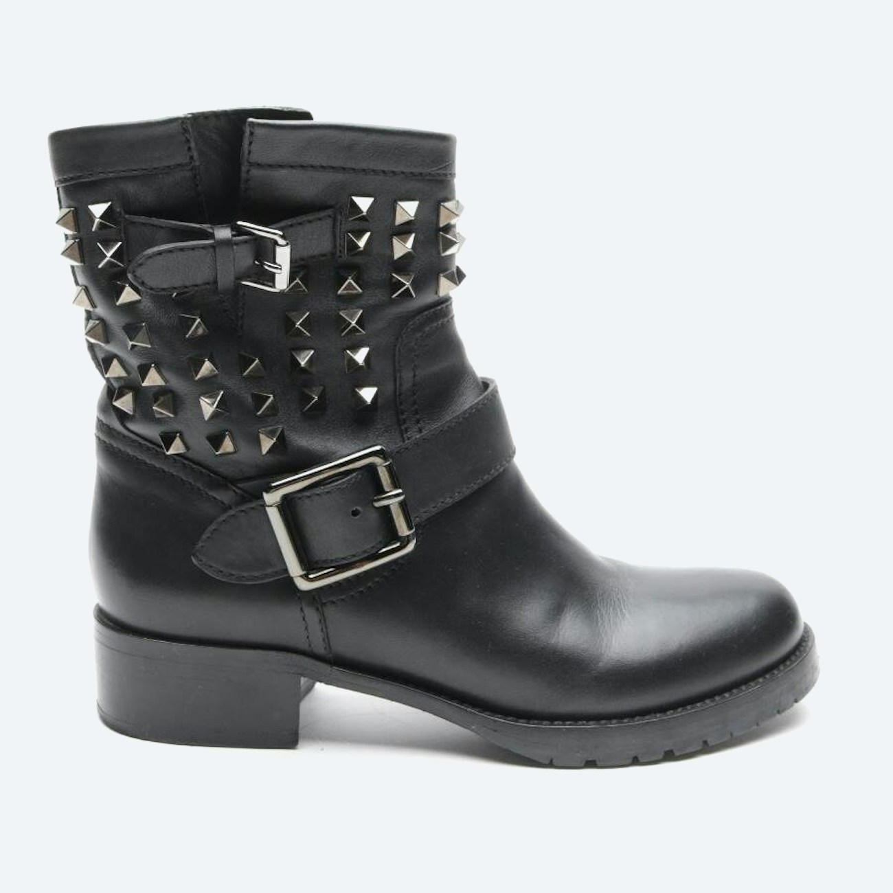 Image 1 of Rockstud Ankle Boots EUR 37 Black in color Black | Vite EnVogue