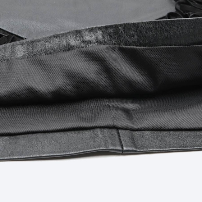 Image 3 of Leather Skirt XS Black in color Black | Vite EnVogue