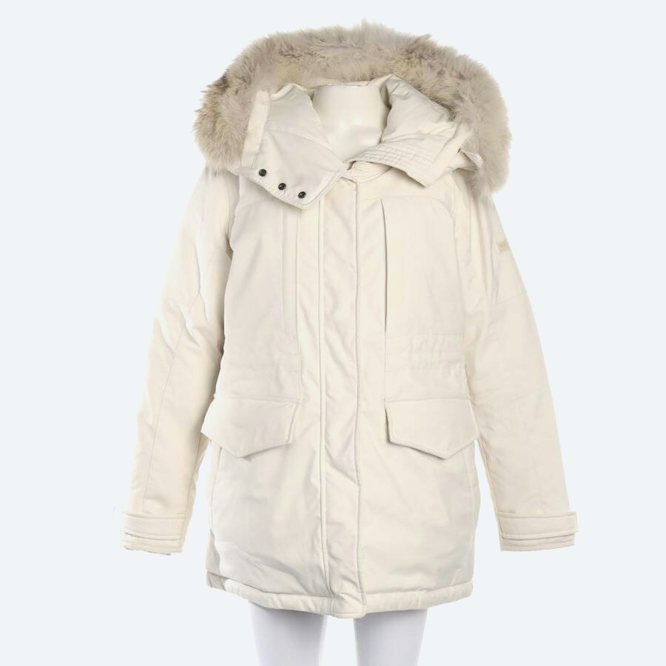 Image 1 of Arctic Parka Winter Coat XL Cream in color White | Vite EnVogue