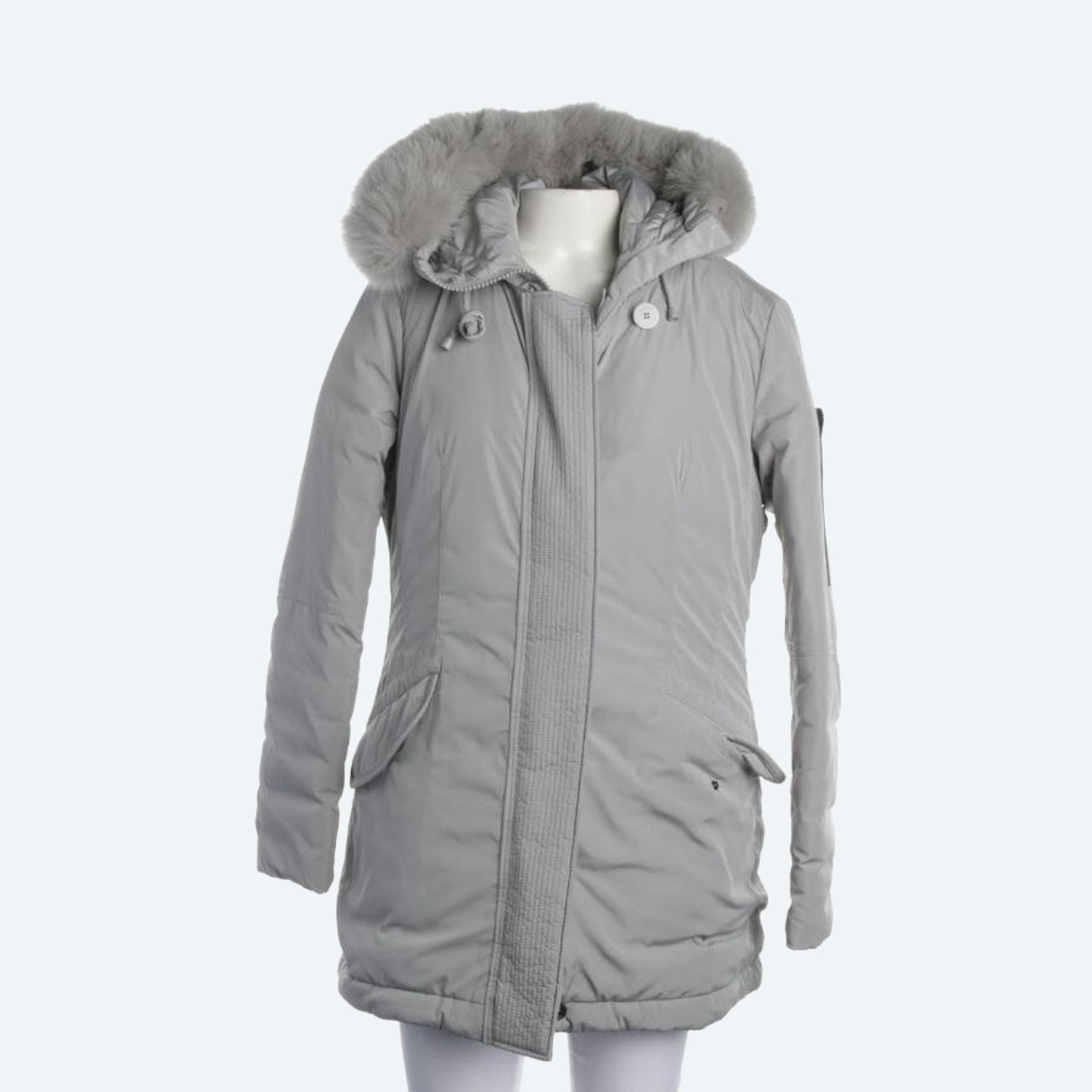 Image 1 of Winter Coat 40 Light Gray in color Gray | Vite EnVogue