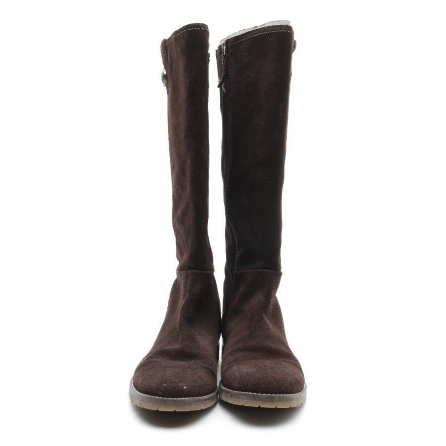 Image 2 of Boots EUR 41 Dark Brown in color Brown | Vite EnVogue