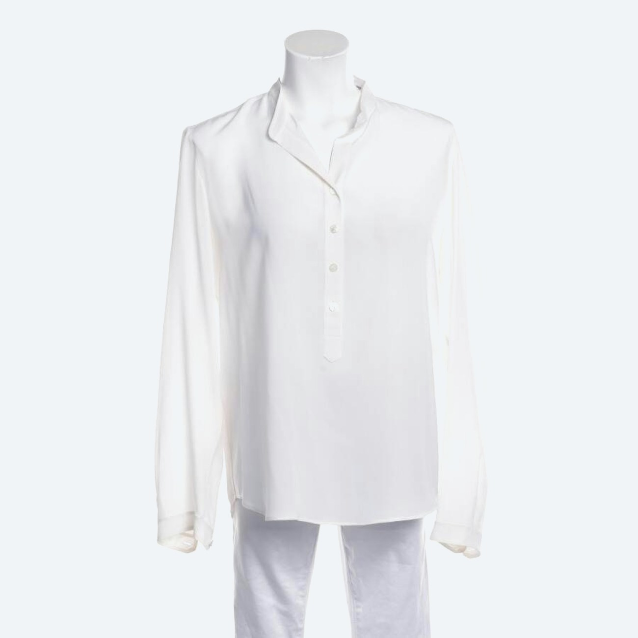 Image 1 of Silk Blouse 34 White in color White | Vite EnVogue