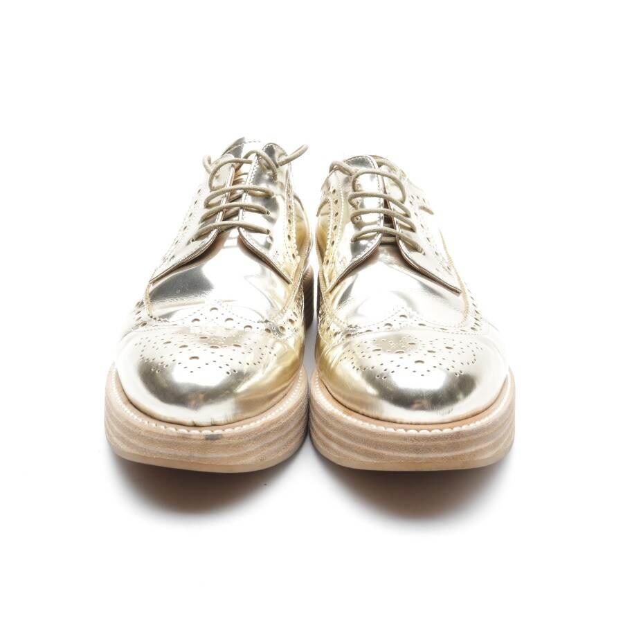 Image 2 of Lace-Up Shoes EUR 39 Gold in color Metallic | Vite EnVogue