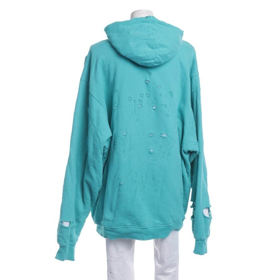 Image 2 of Hooded Sweatshirt S Turquoise in color Blue | Vite EnVogue