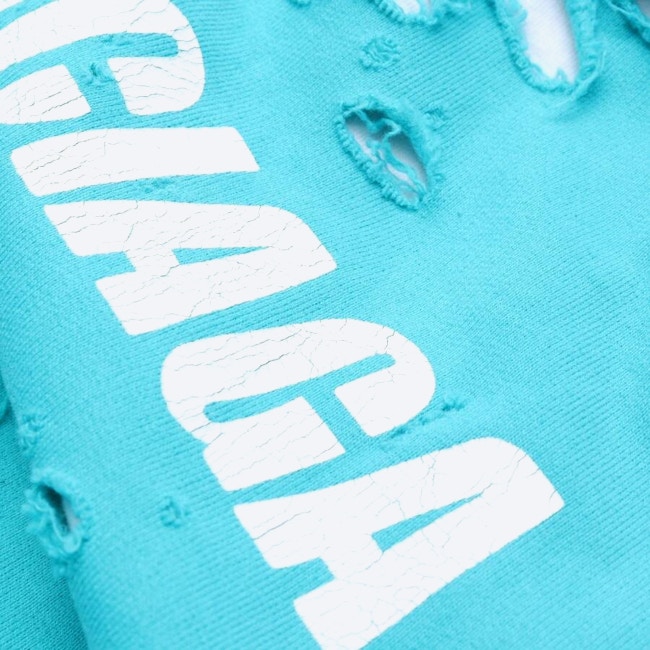 Image 3 of Hooded Sweatshirt S Turquoise in color Blue | Vite EnVogue