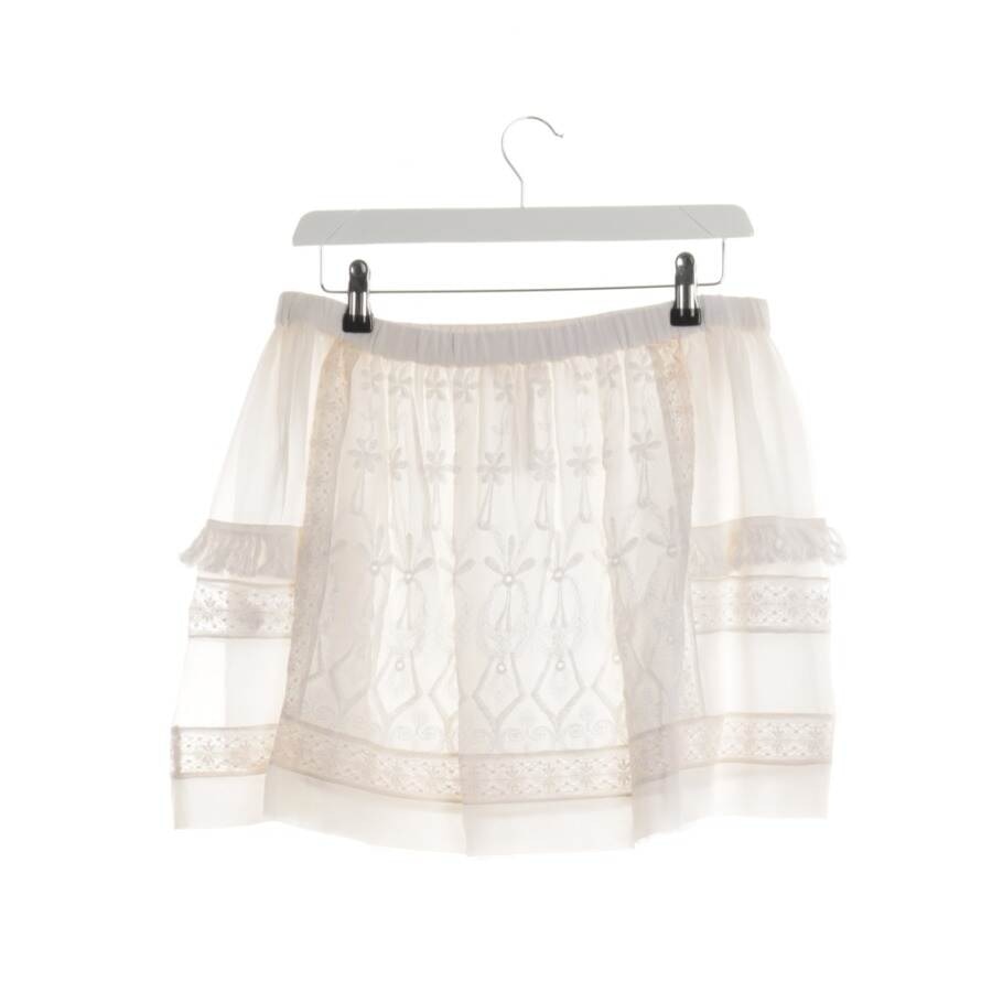 Image 2 of Silk Skirt 36 White in color White | Vite EnVogue