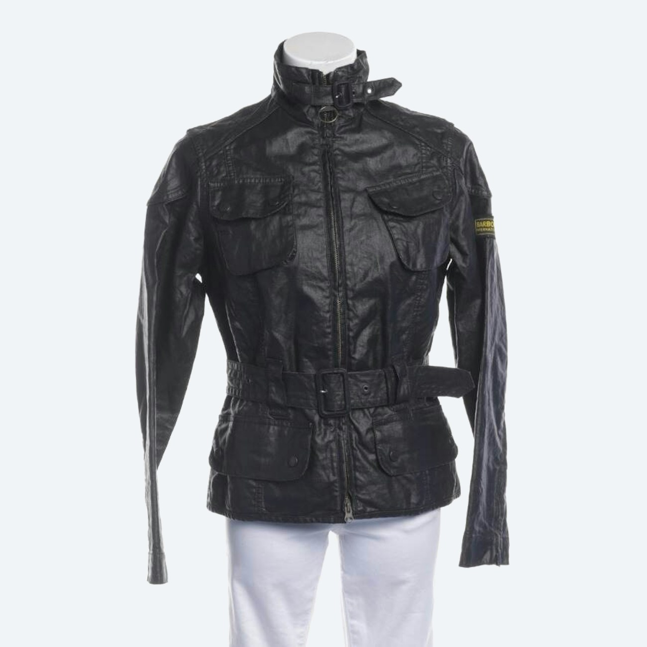 Image 1 of Linen Jacket 36 Black in color Black | Vite EnVogue
