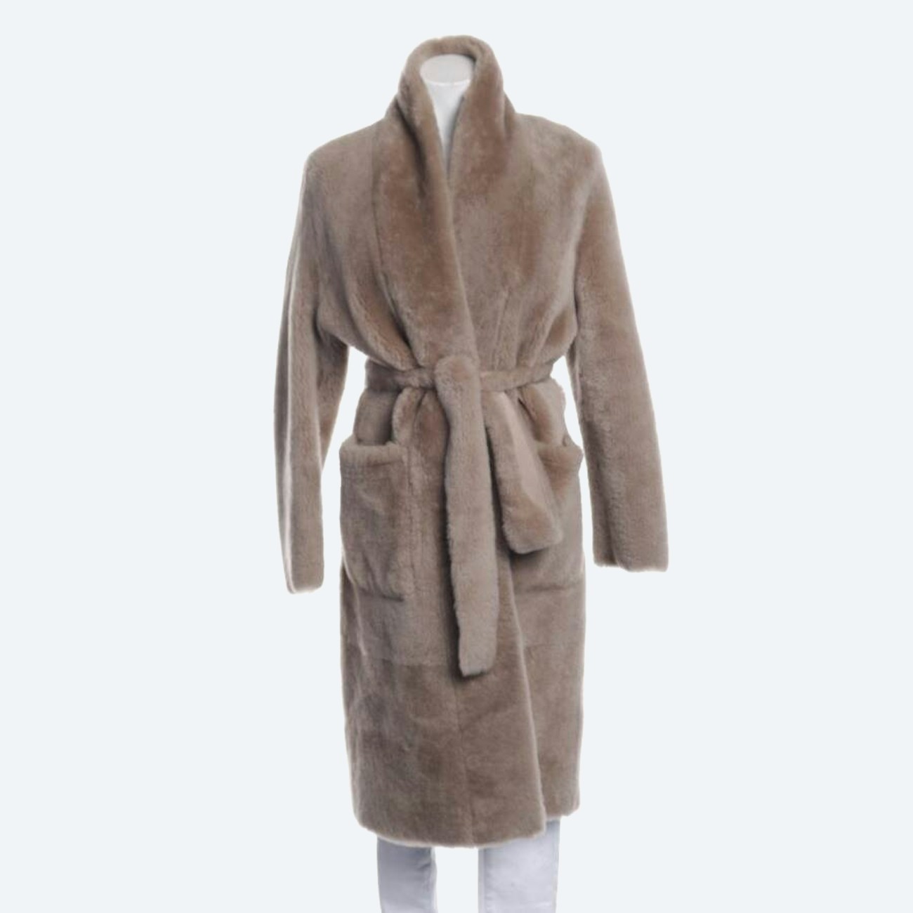 Image 1 of Fur Coat S Camel in color Brown | Vite EnVogue