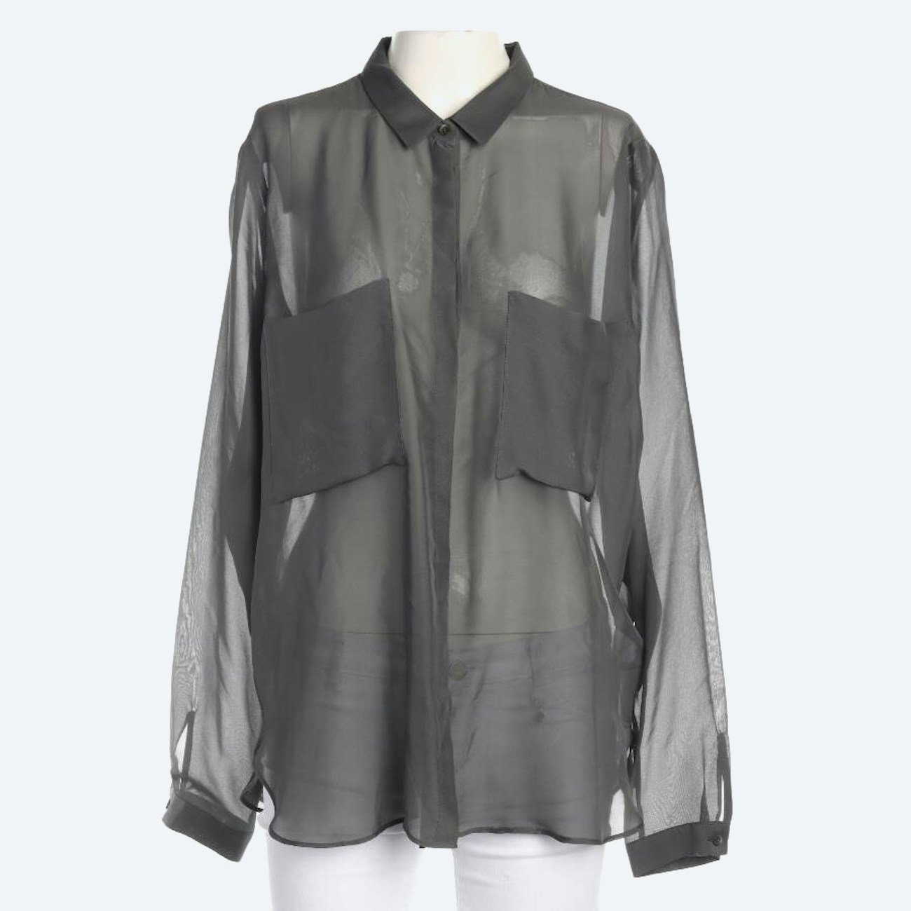 Image 1 of Silk Shirt 42 Gray in color Gray | Vite EnVogue