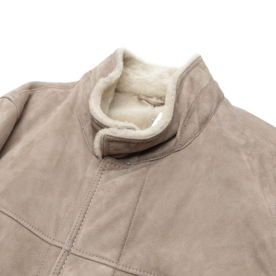 Image 3 of Leather Coat L Light Brown in color Brown | Vite EnVogue
