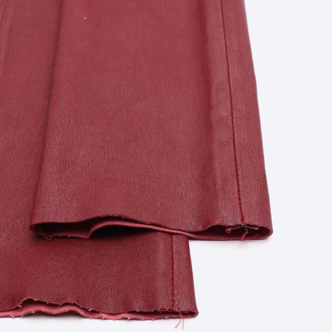 Image 3 of Leather Pants 34 Bordeaux in color Red | Vite EnVogue