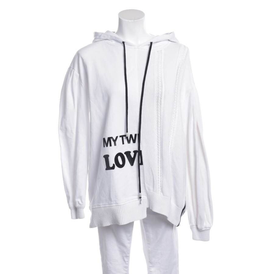 Image 1 of Hooded Sweatshirt XL White in color White | Vite EnVogue