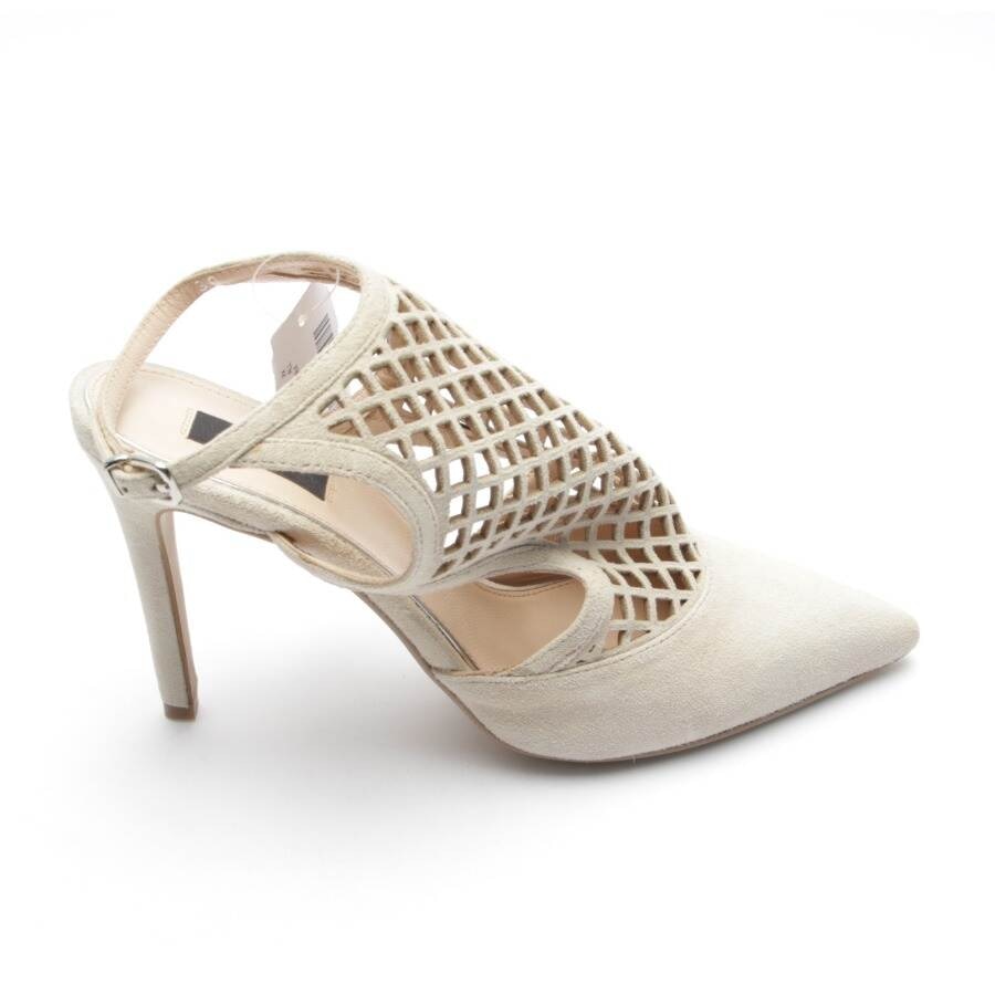 Image 1 of Heeled Sandals EUR 39 Beige in color White | Vite EnVogue