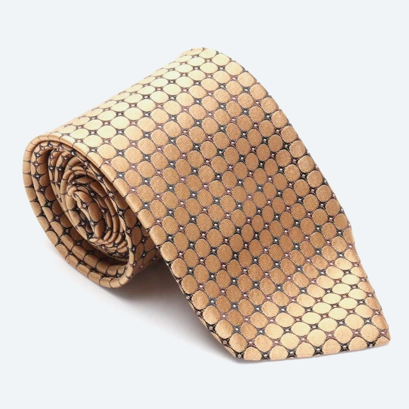 Image 1 of Silk Tie Gold in color Metallic | Vite EnVogue