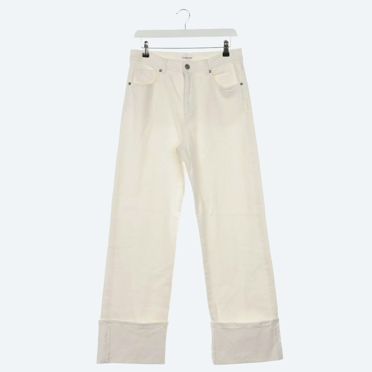 Image 1 of Jeans Flared M White in color White | Vite EnVogue