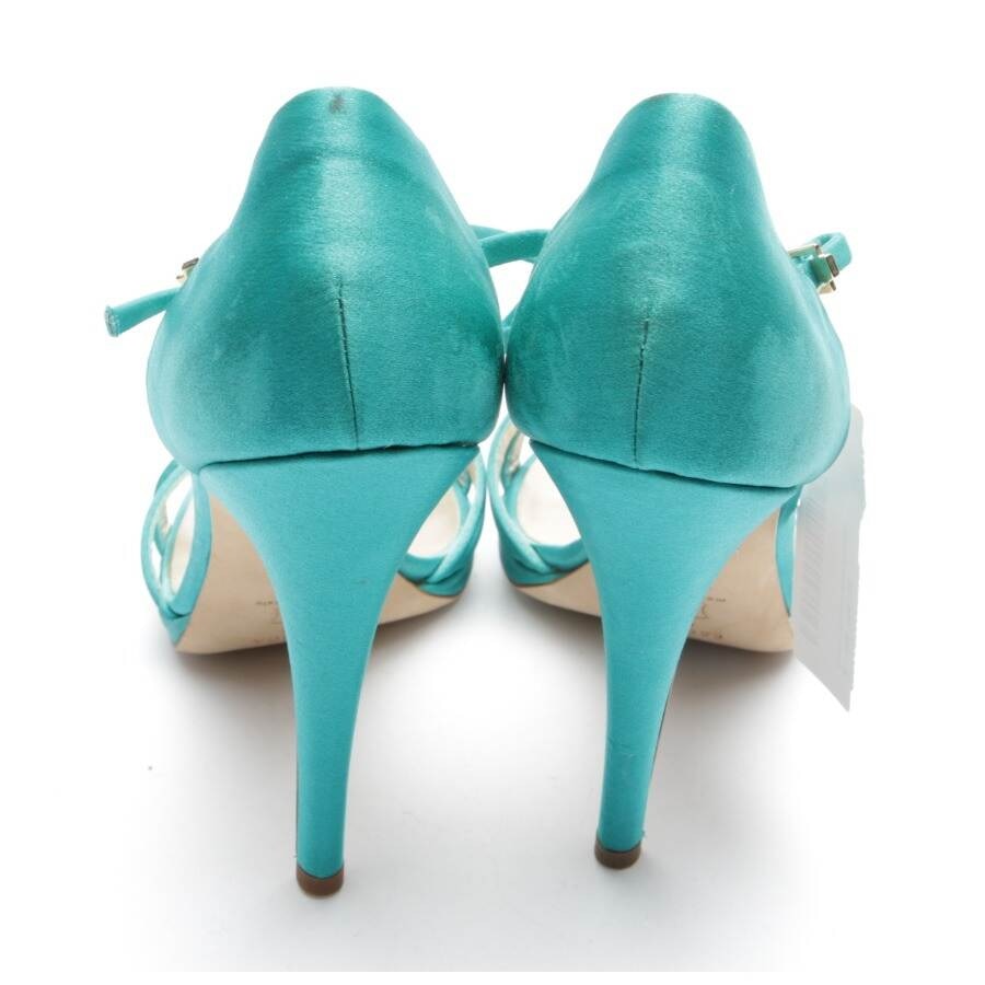 Image 3 of Heeled Sandals EUR 40.5 Turquoise in color Blue | Vite EnVogue