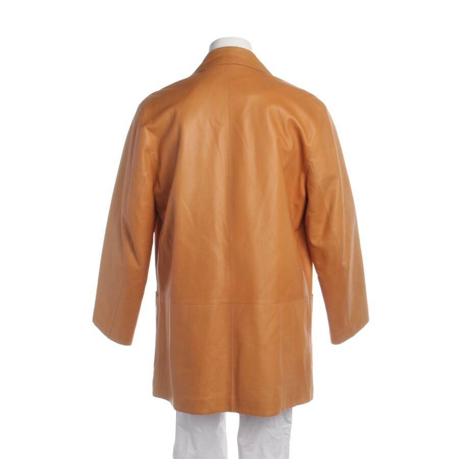 Image 2 of Leather Jacket 50 Orange in color Orange | Vite EnVogue