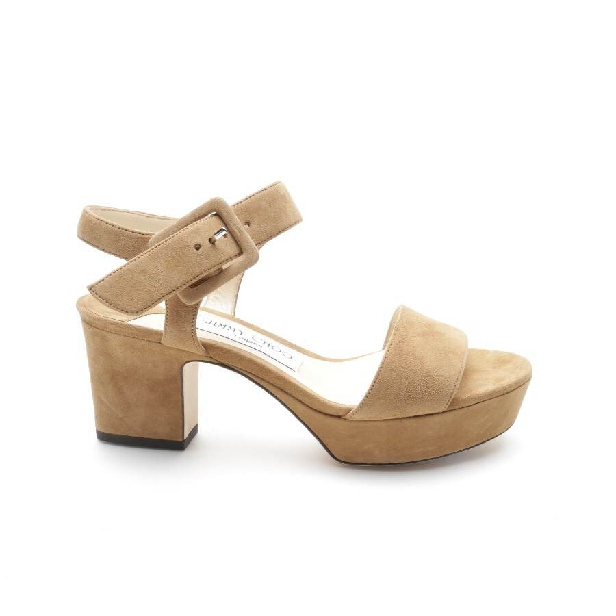 Image 1 of Heeled Sandals EUR 36 Light Brown in color Brown | Vite EnVogue
