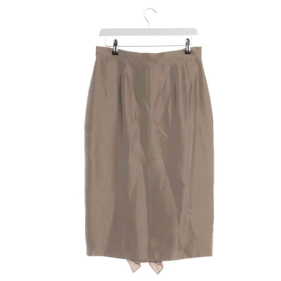 Image 2 of Silk Skirt 40 Beige in color White | Vite EnVogue
