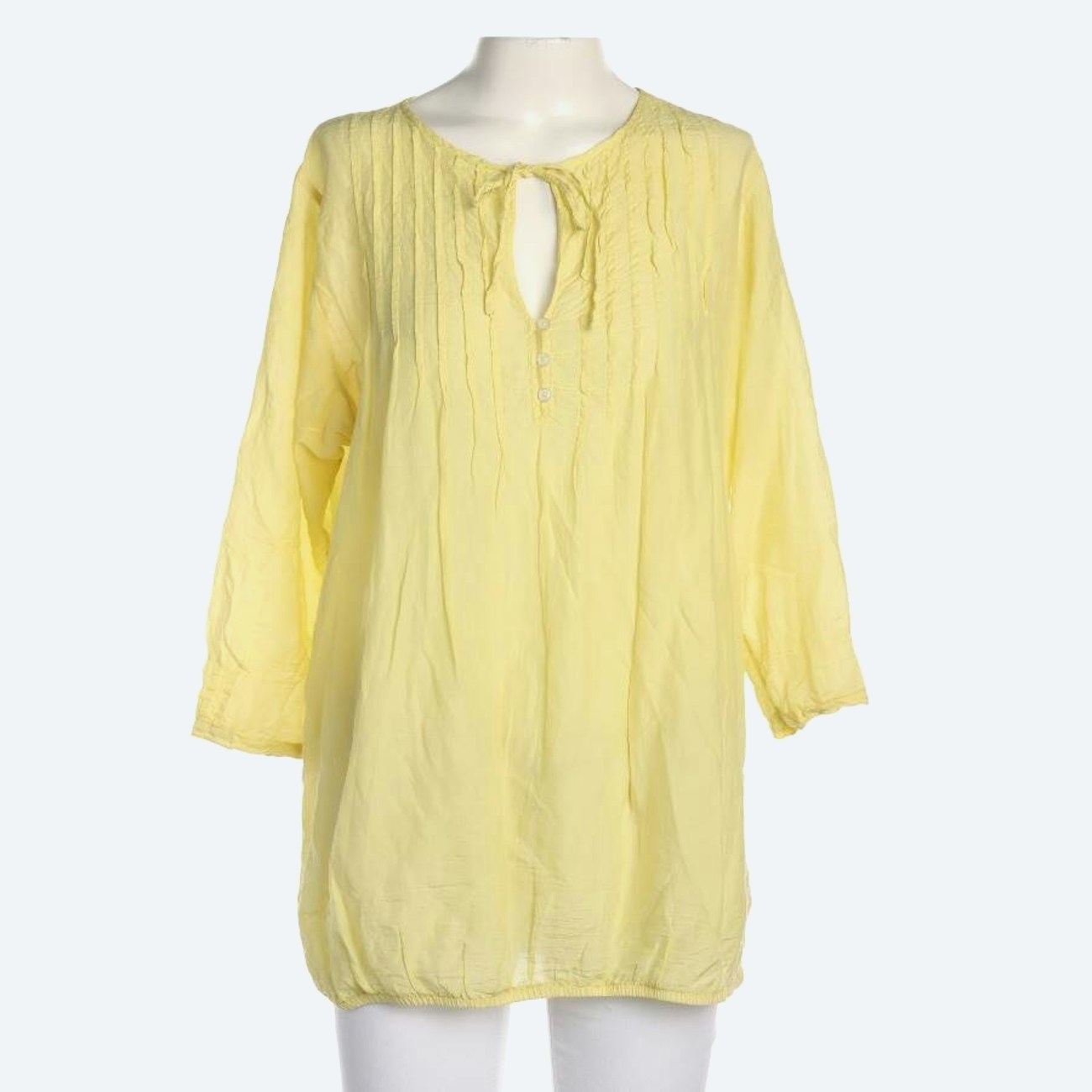 Image 1 of Shirt Blouse L Pastel Yellow in color Yellow | Vite EnVogue