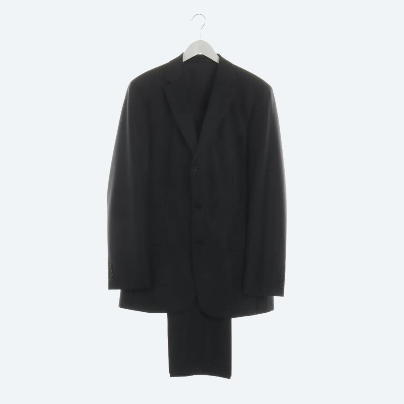 Image 1 of Wool Suit with Vest 98 Black in color Black | Vite EnVogue