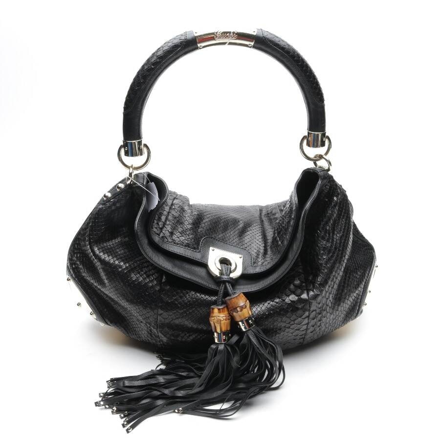 Image 1 of Gucci Bamboo Indy Hobo Shoulder Bag Black in color Black | Vite EnVogue