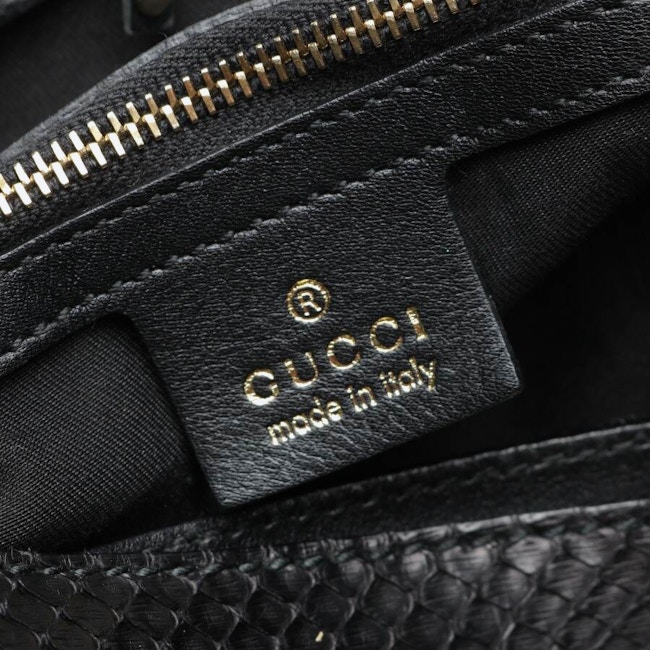 Image 6 of Gucci Bamboo Indy Hobo Shoulder Bag Black in color Black | Vite EnVogue