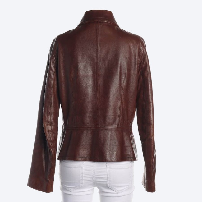 Image 2 of LeatherJacket S Brown in color Brown | Vite EnVogue