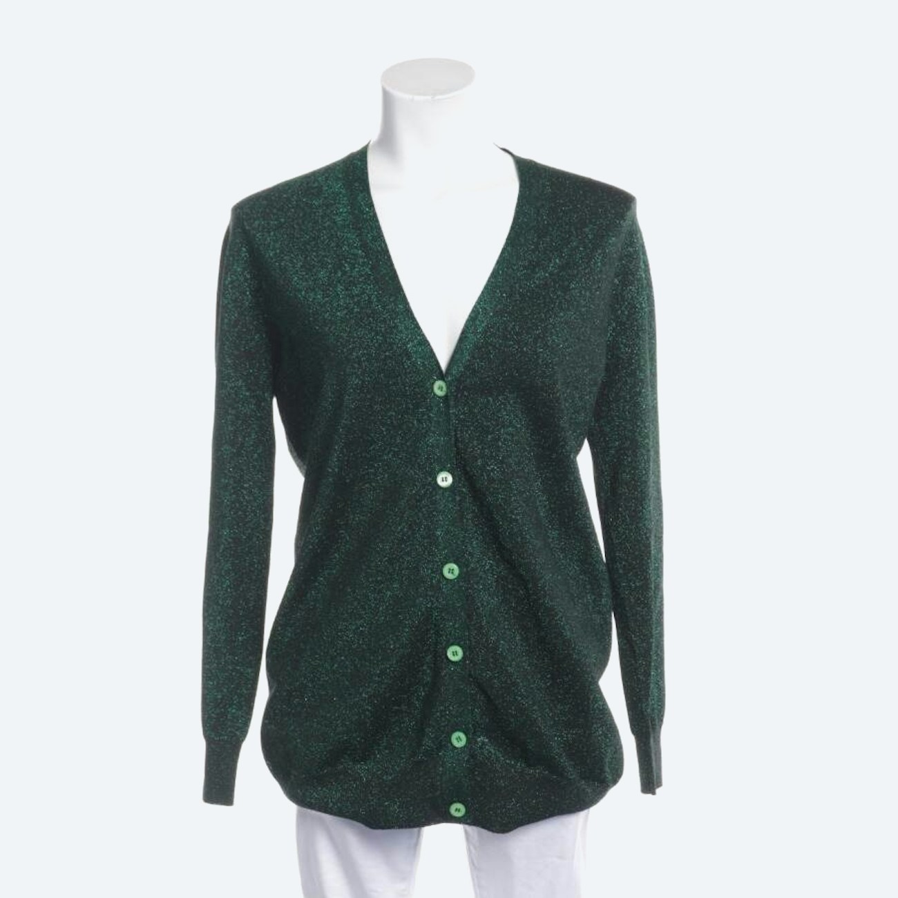 Image 1 of Cardigan 34 Green in color Green | Vite EnVogue
