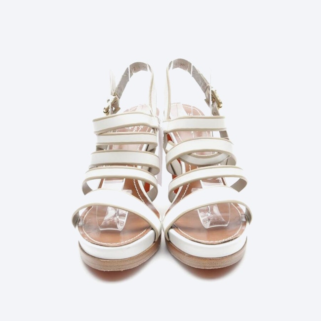 Image 2 of Heeled Sandals EUR 40 White in color White | Vite EnVogue