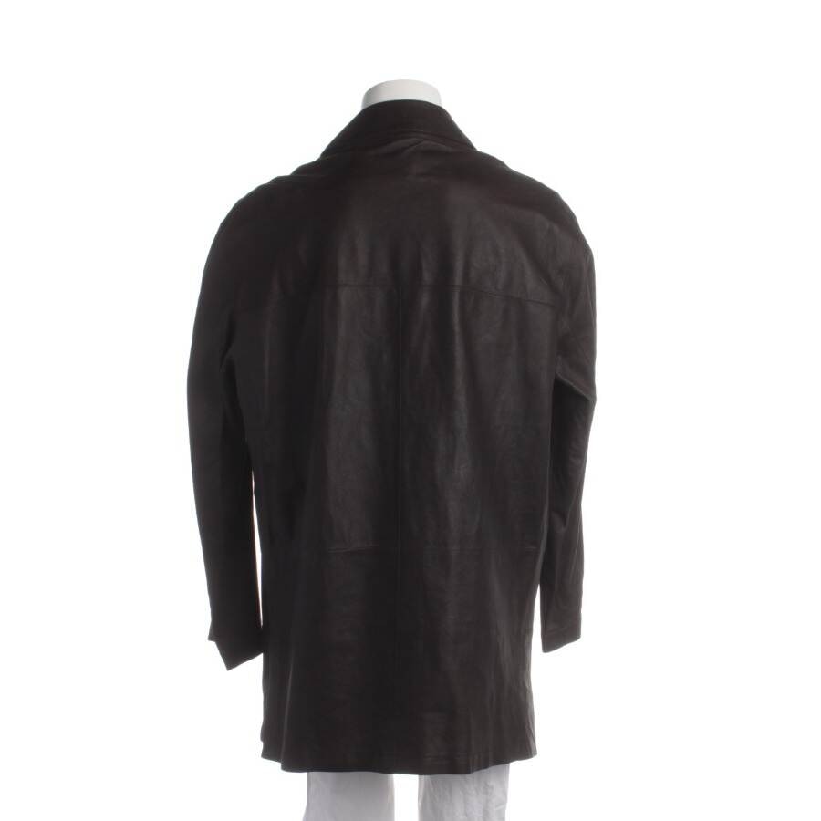 Image 2 of Leather Jacket 54 Dark Brown in color Brown | Vite EnVogue