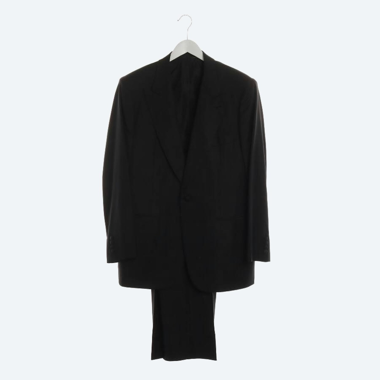 Image 1 of Wool Suit with Vest 52 Black in color Black | Vite EnVogue