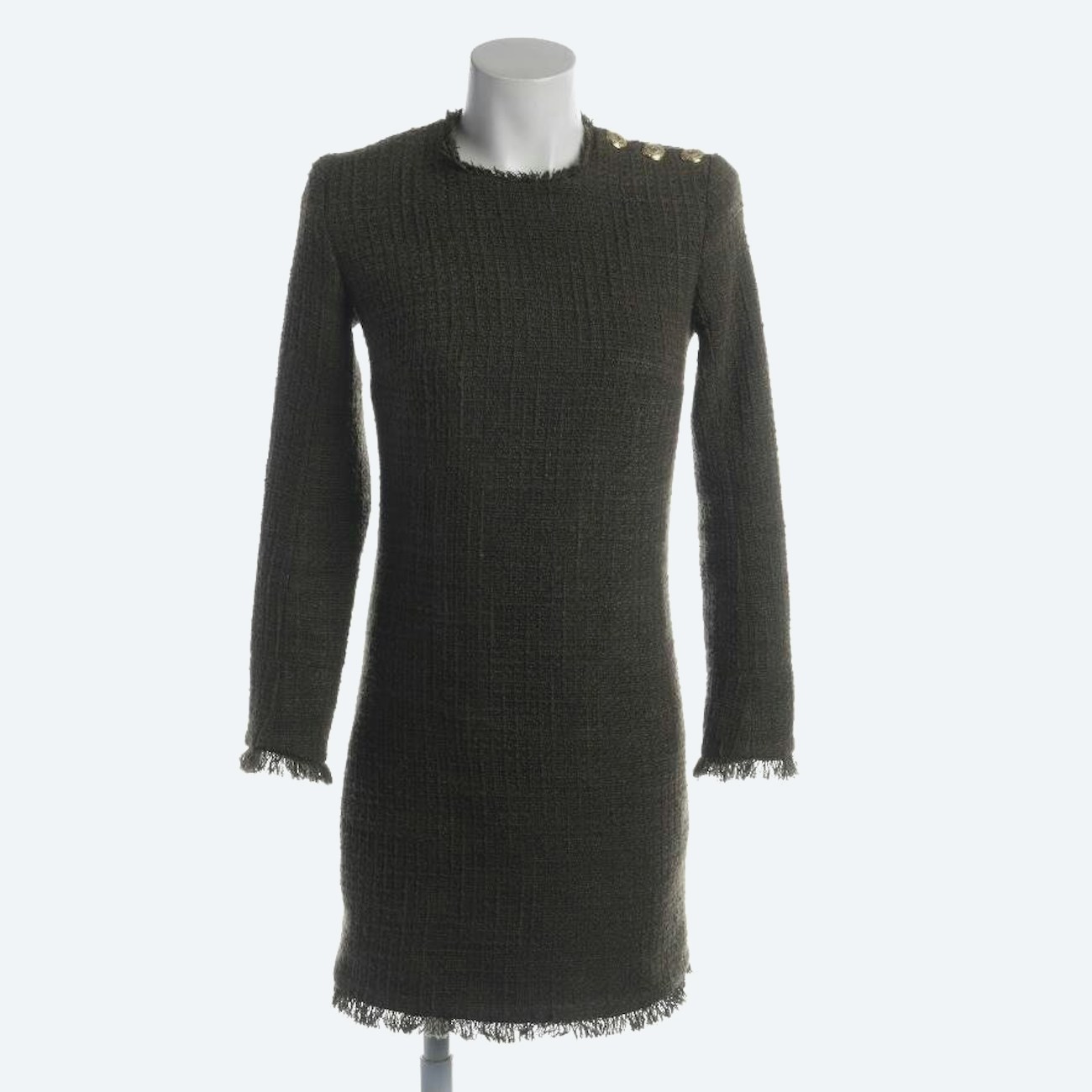 Image 1 of Knit Dress 34 Olive Green in color Green | Vite EnVogue