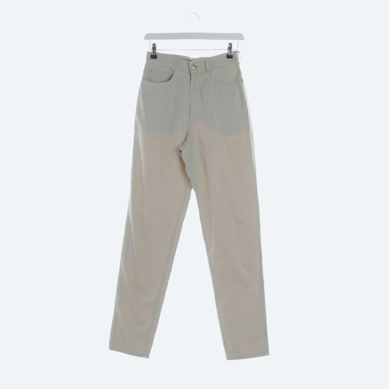 Image 1 of Trousers 72 Beige in color White | Vite EnVogue