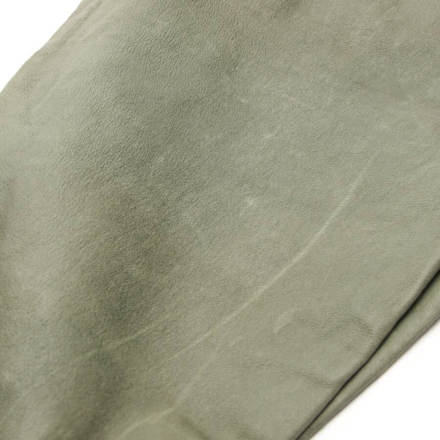 Image 4 of Leather Pants W24 Olive Green in color Green | Vite EnVogue