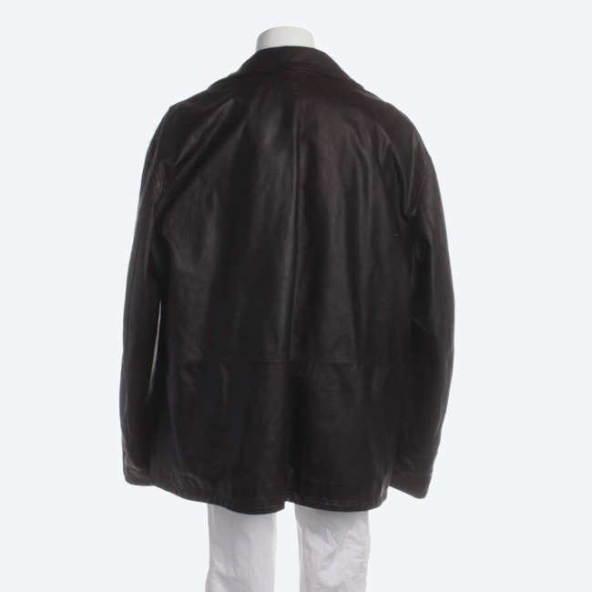 Image 2 of Leather Jacket M Dark Brown in color Brown | Vite EnVogue