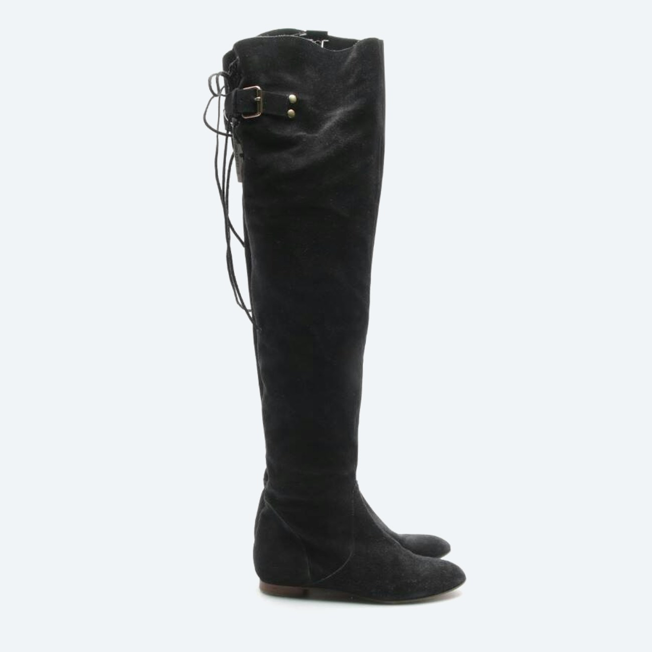 Image 1 of Overknee Boots EUR 36.5 Black in color Black | Vite EnVogue