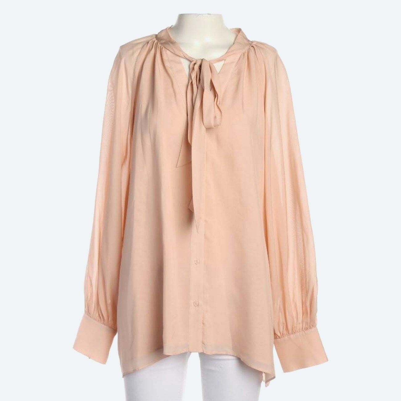 Image 1 of Silk Shirt 44 Peach in color Orange | Vite EnVogue