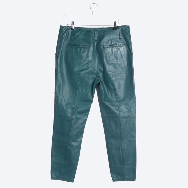 Image 2 of Leather Pants 36 Green in color Green | Vite EnVogue