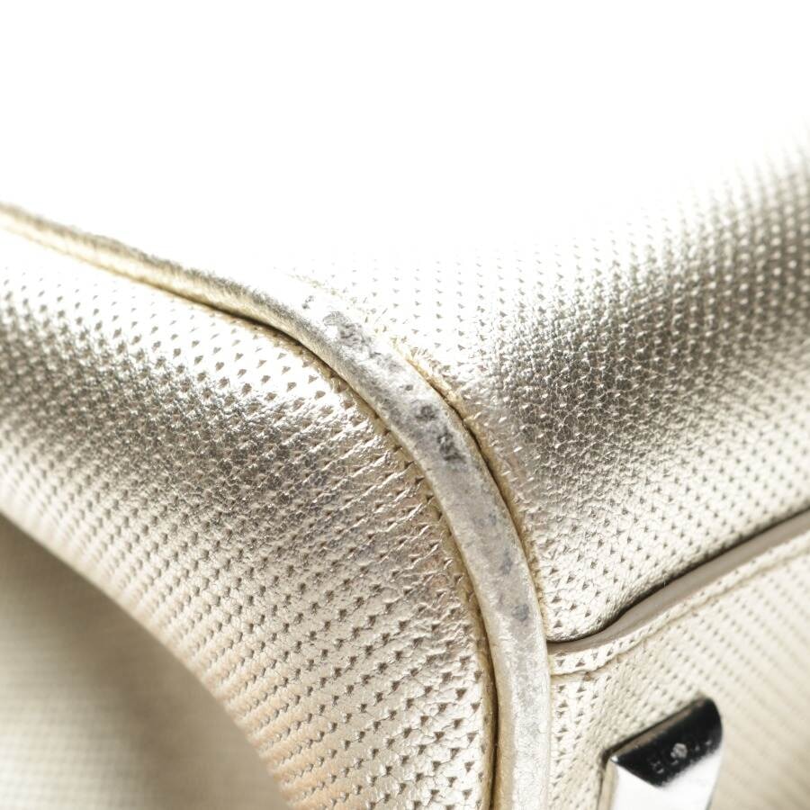 Image 7 of Paula large Handbag Gold in color Metallic | Vite EnVogue