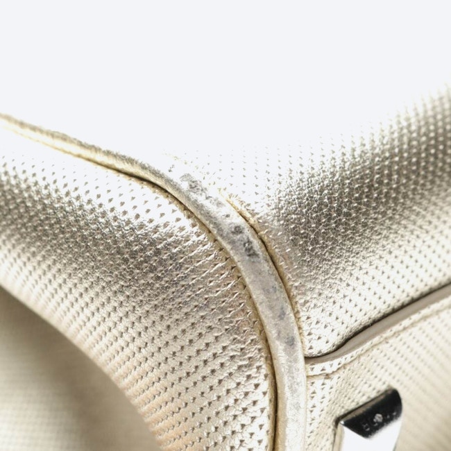 Image 7 of Paula large Handbag Gold in color Metallic | Vite EnVogue