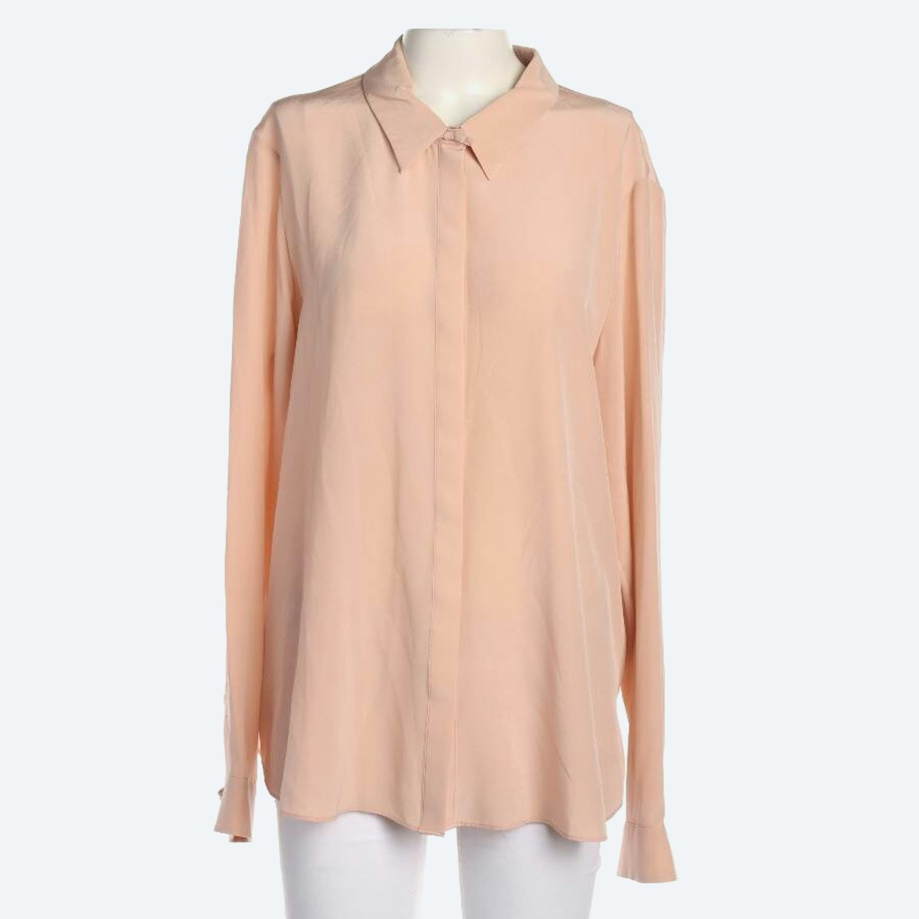 Image 1 of Silk Shirt 44 Peach in color Orange | Vite EnVogue