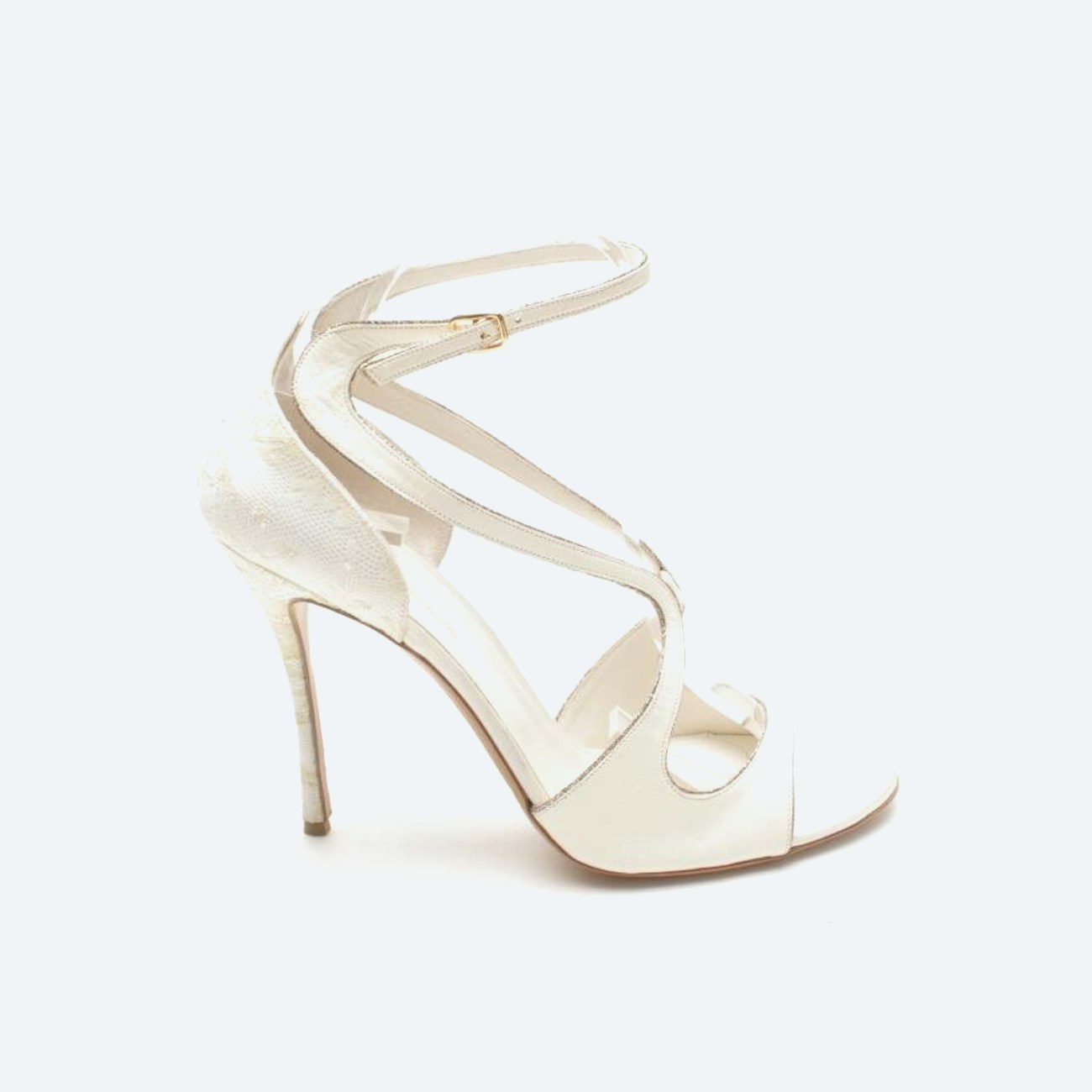 Image 1 of Heeled Sandals EUR 41 Beige in color White | Vite EnVogue