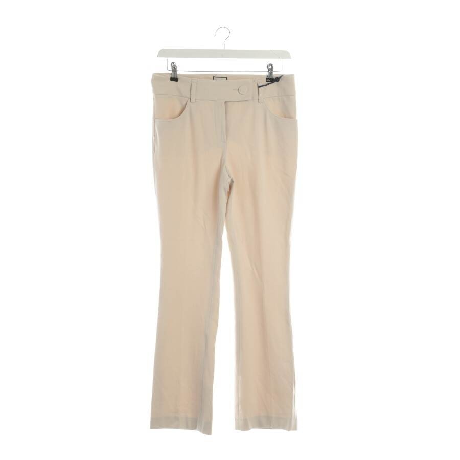 Image 1 of Trousers 42 Cream in color White | Vite EnVogue