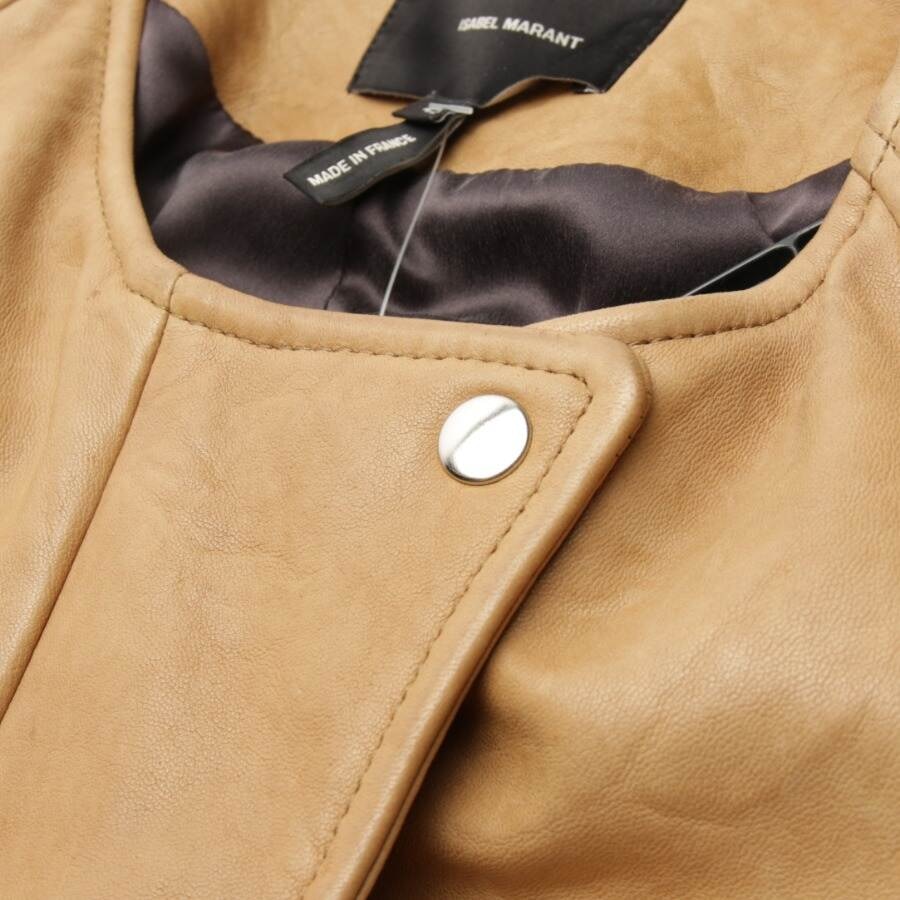 Image 3 of LeatherJacket 40 Light Brown in color Brown | Vite EnVogue