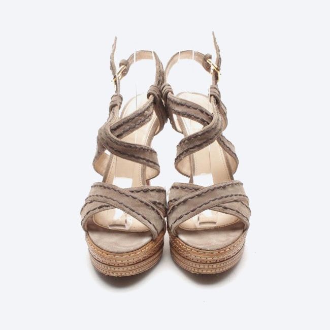Image 2 of Heeled Sandals EUR 40.5 Light Brown in color Brown | Vite EnVogue