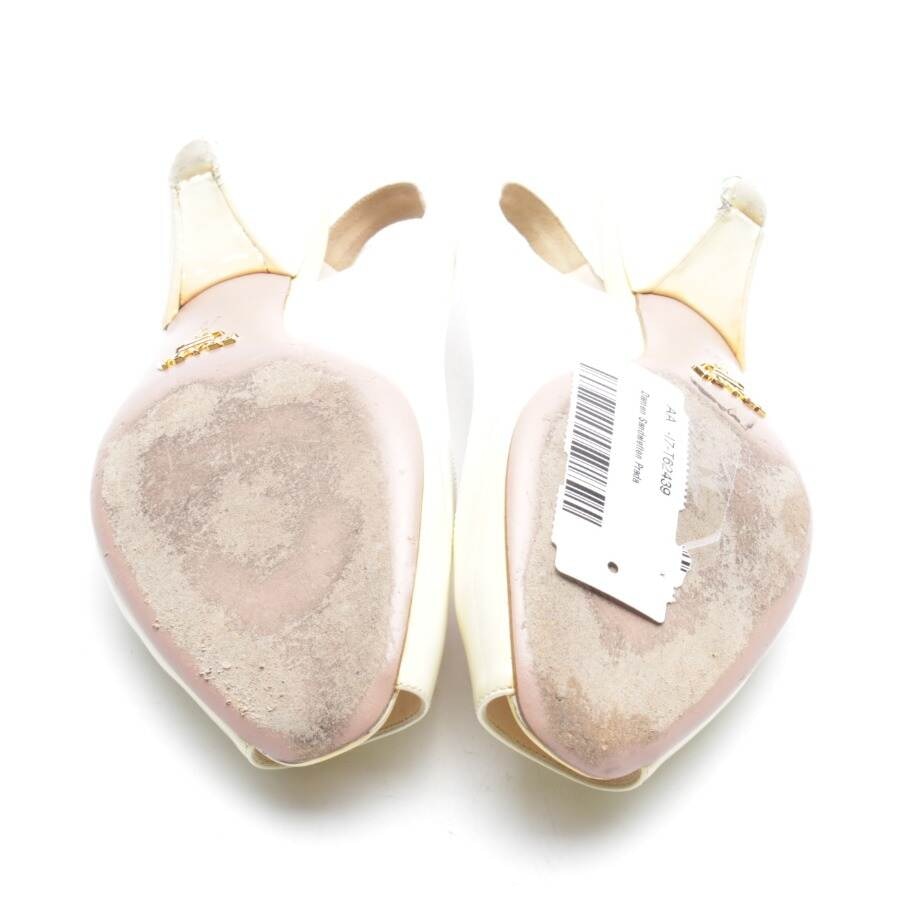 Image 4 of Heeled Sandals EUR 39 Cream in color White | Vite EnVogue
