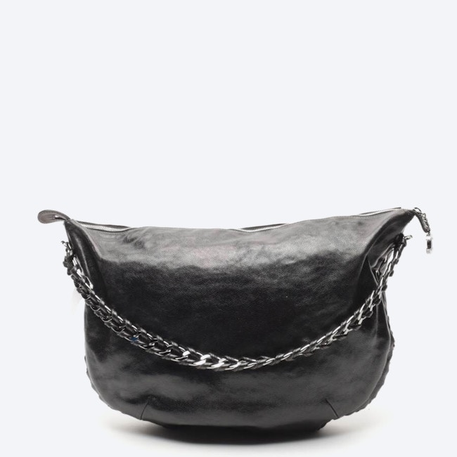 Bild 2 von Hobo Chain Bag Caviar Leather Schultertasche Schwarz in Farbe Schwarz | Vite EnVogue