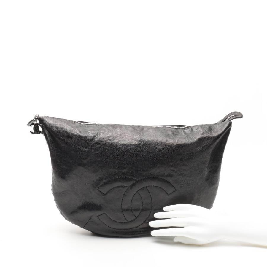 Image 4 of Hobo Chain Bag Caviar Leather Shoulder Bag Black in color Black | Vite EnVogue